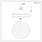Milano Elizabeth - 205mm Traditional Apron Shower Head - Chrome