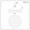 Milano Elizabeth - 205mm Traditional Apron Shower Head - Chrome