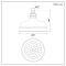 Milano Elizabeth - 155mm Traditional Apron Shower Head - Chrome
