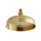 Milano Elizabeth - 205mm Traditional Apron Shower Head - Brushed Brass