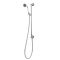 Milano Elizabeth - Traditional Riser Rail Kit with Hand Shower and Integrated Elbow - Chrome and White (1 Outlet)
