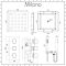 Milano Arvo - Chrome Thermostatic Shower with Recessed Shower Head and Hand Shower (2 Outlet)