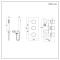 Milano Lyra - Thermostatic Shower with Hand Shower and Overflow Bath Filler (2 Outlet) - Brushed Brass