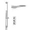 Milano Mirage - Chrome Thermostatic Shower with Slim Shower Head, Hand Shower and Riser Rail (2 Outlet)