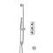 Milano Mirage - Chrome Thermostatic Shower with Hand Shower, Bath Filler and Riser Rail (2 Outlet)