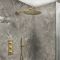 Milano Otto - Modern Thermostatic Shower with Triple Valve, Wall Mounted Shower Head and Hand Shower - Choice of Finish (2 Outlets)