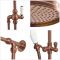 Milano Elizabeth - Brushed Copper Traditional Triple Exposed Thermostatic Shower with Grand Rigid Riser Rail and Wall Spout (3 Outlet)