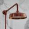 Milano Elizabeth - Brushed Copper Traditional Triple Exposed Thermostatic Shower with Grand Rigid Riser Rail and Wall Spout (3 Outlet)