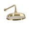 Milano Elizabeth - Brushed Brass Traditional Triple Exposed Thermostatic Shower with Shower Head and Riser Rail (2 Outlet)