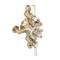 Milano Elizabeth - Brushed Brass Traditional Triple Exposed Thermostatic Shower with Shower Head and Riser Rail (2 Outlet)