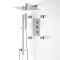 Milano Arvo - Chrome Thermostatic Shower with Diverter, Shower Head, Body Jets and Riser Rail with Hand Shower (3 Outlet)