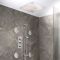 Milano Otto - Modern Thermostatic Shower with Recessed Shower Head, Body Jets and Riser Rail Kit - Choice of Finish (3 Outlets)