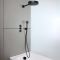 Milano Lune - Thermostatic Shower with Diverter, Shower Head, Hand Shower and Overflow Bath Filler (3 Outlet) - Choice of Finish