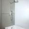 Milano Lune - Thermostatic Shower with Diverter, Shower Head, Overflow Bath Filler and Riser Rail with Hand Shower (3 Outlet) - Choice of Finish