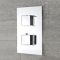 Milano Arvo - Chrome Thermostatic Shower with Slim Shower Head and Ceiling Arm (1 Outlet)