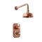 Milano Elizabeth - Brushed Copper Traditional Thermostatic Shower with Wall Mounted Shower Head (1 Outlet)