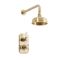 Milano Elizabeth - Brushed Brass Traditional Thermostatic Shower with Wall Mounted Shower Head (1 Outlet)