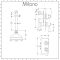 Milano Elizabeth - Chrome and White Traditional Thermostatic Shower with Ceiling Mounted Round Shower Head (1 Outlet)