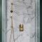Milano Elizabeth - Brushed Brass Traditional Thermostatic Shower with Round Hand Shower and Riser Rail (1 Outlet)