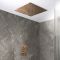 Milano Otto - Modern Thermostatic Shower with Recessed Shower Head - Choice of Finish (1 Outlet)