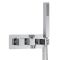 Milano Arvo - Chrome Thermostatic Shower with Diverter, Ceiling Mounted Shower Head and Hand Shower (2 Outlet)