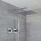 Milano Arvo - Chrome Thermostatic Shower with Diverter, Wall Mounted Shower Head and Hand Shower (2 Outlet)