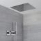 Milano Arvo - Chrome Thermostatic Shower with Diverter, Recessed Shower Head and Hand Shower (2 Outlet)