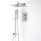 Milano Arvo - Chrome Thermostatic Shower with Diverter, Riser Rail with Hand Shower and Shower Head (2 Outlet)