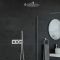 Milano Mirage - Chrome Thermostatic Shower with Diverter, Wall Mounted Shower Head and Hand Shower (2 Outlet)