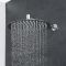 Milano Mirage - Chrome Thermostatic Shower with Diverter, Wall Mounted Shower Head and Hand Shower (2 Outlet)