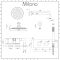 Milano Mirage - Chrome Thermostatic Shower with Diverter, Wall Mounted Shower Head and Hand Shower (2 Outlet)