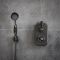Milano Elizabeth - Black Traditional Thermostatic Shower with Diverter, Shower Head and Hand Shower (2 Outlet)