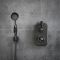 Milano Elizabeth - Black Traditional Thermostatic Shower with Diverter, Shower Head and Hand Shower (2 Outlet)