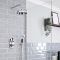 Milano Elizabeth - Traditional Concealed Thermostatic Twin Diverter Shower Valve - Chrome and Black