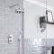 Milano Elizabeth - Traditional Concealed Thermostatic Twin Shower Valve - Chrome and White