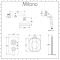 Milano Elizabeth - Chrome and White Traditional Thermostatic Shower with Diverter, Hand Shower and Shower Head (2 Outlet)
