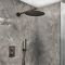 Milano Otto - Modern Thermostatic Shower with Wall Mounted Shower Head and Hand Shower - Choice of Finish (2 Outlets)