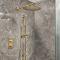 Milano Otto - Modern Thermostatic Shower with Wall Mounted Shower Head and Riser Rail Kit - Choice of Finish (2 Outlets)