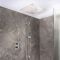 Milano Otto - Modern Thermostatic Shower with Recessed Shower Head and Riser Rail Kit - Choice of Finish (2 Outlets)
