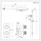 Milano Lune - Thermostatic Shower with Diverter, Shower Head and Riser Rail with Hand Shower (2 Outlet) - Choice of Finish