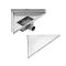 Milano - 250mm Corner Stainless Steel Shower Drain with Grate