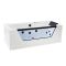 Milano Breeze - Whirlpool Double Ended Spa Bath - 1700mm x 800mm - Black