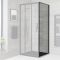 Milano Nero - Black Shower Side Panel - Choice of Sizes