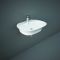 RAK Sensation - Gloss White Modern Wall Hung Basin - 600mm x 460mm (1 Tap-Hole)