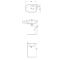 RAK Sensation - Gloss White Modern Wall Hung Basin - 650mm x 460mm (1 Tap-Hole)