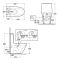 RAK Sensation - Gloss White Modern Touchless Close Coupled Rimless Toilet with Soft Close Seat
