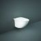RAK Sensation - Gloss White Modern Rimless Mini Wall Hung Toilet with Soft Close Seat