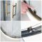 Milano Monet - 900mm Antique Brass Quadrant Shower Enclosure with Tray