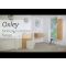 Milano Oxley - Grey and White 1200mm Wall Hung Vanity Unit with Countertop Basins