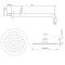 Milano Mirage - Round 200mm Shower Head and Wall Mounted Arm - Chrome